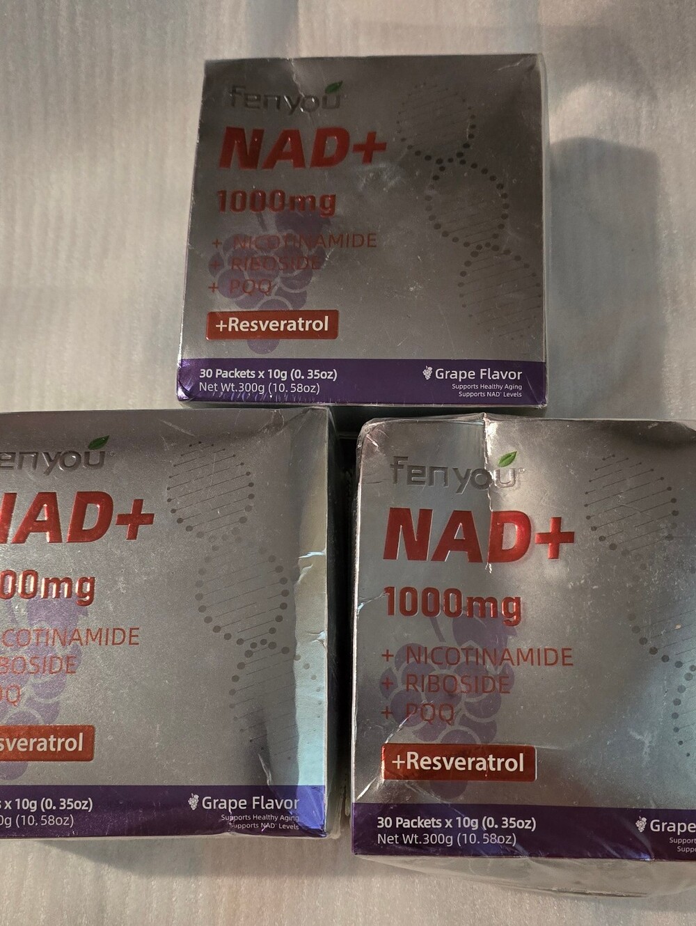 Fen You Nad+ 1000mg Grape Packets Lot